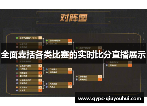 全面囊括各类比赛的实时比分直播展示